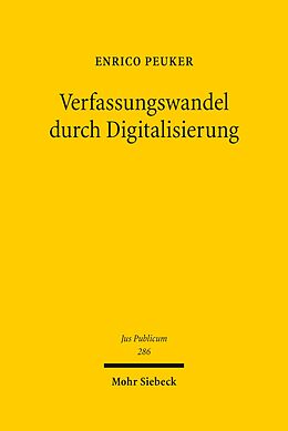 E-Book (pdf) Verfassungswandel durch Digitalisierung von Enrico Peuker