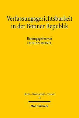 E-Book (pdf) Verfassungsgerichtsbarkeit in der Bonner Republik von 