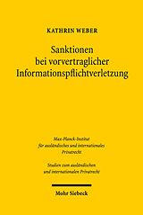 E-Book (pdf) Sanktionen bei vorvertraglicher Informationspflichtverletzung von Kathrin Weber
