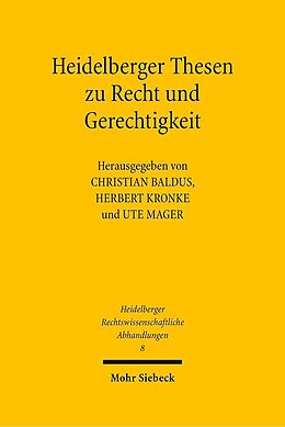 E-Book (pdf) Heidelberger Thesen zu Recht und Gerechtigkeit von 
