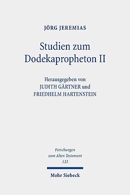 Leinen-Einband Studien zum Dodekapropheton II von Jörg Jeremias