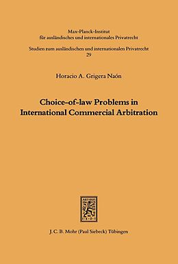 eBook (pdf) Choice-of-law Problems in International Commercial Arbitration de Horacio A. Grigera Naon