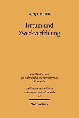 E-Book (pdf) Irrtum und Zweckverfehlung von Sonja Meier