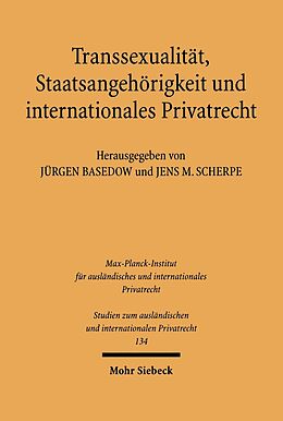E-Book (pdf) Transsexualität, Staatsangehörigkeit und internationales Privatrecht von 