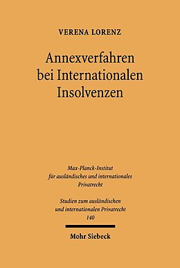 E-Book (pdf) Annexverfahren bei Internationalen Insolvenzen von Verena Lorenz