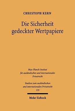 E-Book (pdf) Die Sicherheit gedeckter Wertpapiere von Christoph A. Kern