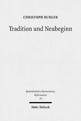 E-Book (pdf) Tradition und Neubeginn von Christoph Burger