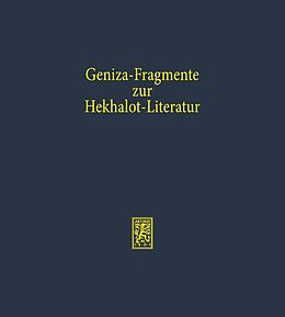 E-Book (pdf) Geniza-Fragmente zur Hekhalot-Literatur von 
