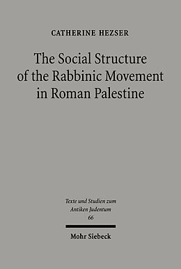 eBook (pdf) The Social Structure of the Rabbinic Movement in Roman Palestine de Catherine Hezser