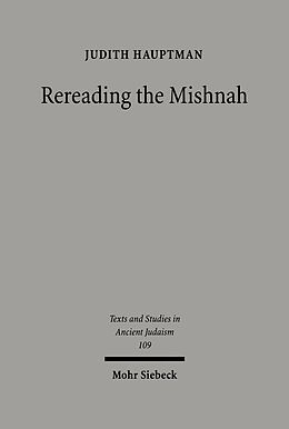 eBook (pdf) Rereading the Mishnah de Judith Hauptman