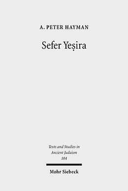 eBook (pdf) Sefer Yesira de A. Peter Hayman