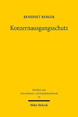 E-Book (pdf) Konzernausgangsschutz von Benedikt Berger