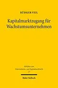 E-Book (pdf) Kapitalmarktzugang für Wachstumsunternehmen von Rüdiger Veil