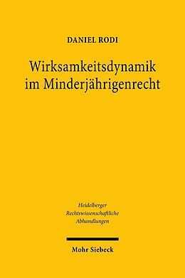 E-Book (pdf) Wirksamkeitsdynamik im Minderjährigenrecht von Daniel Rodi