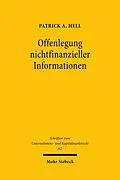 E-Book (pdf) Offenlegung nichtfinanzieller Informationen von Patrick A. Hell