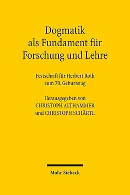 E-Book (pdf) Dogmatik als Fundament für Forschung und Lehre von 
