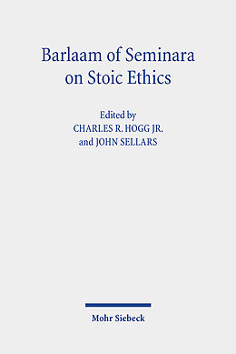 Couverture cartonnée Barlaam of Seminara on Stoic Ethics de 