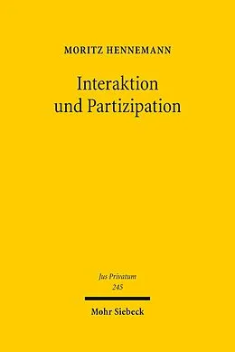 E-Book (pdf) Interaktion und Partizipation von Moritz Hennemann