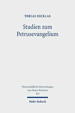E-Book (pdf) Studien zum Petrusevangelium von Tobias Nicklas