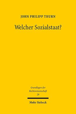 E-Book (pdf) Welcher Sozialstaat? von John Philipp Thurn