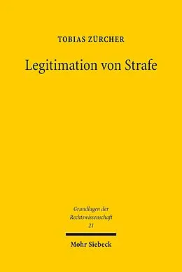 E-Book (pdf) Legitimation von Strafe von Tobias Zürcher