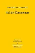 E-Book (pdf) Welt der Kommentare von David Kästle-Lamparter