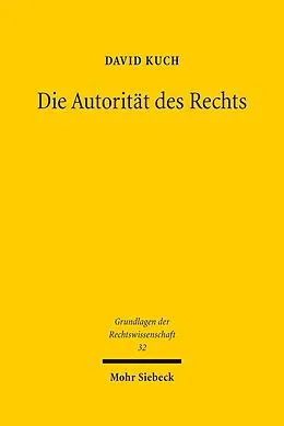 E-Book (pdf) Die Autorität des Rechts von David Kuch
