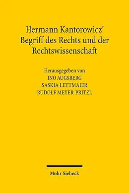 E-Book (pdf) Hermann Kantorowicz' Begriff des Rechts und der Rechtswissenschaft von 