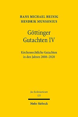 Leinen-Einband Göttinger Gutachten IV von Hans Michael Heinig, Hendrik Munsonius
