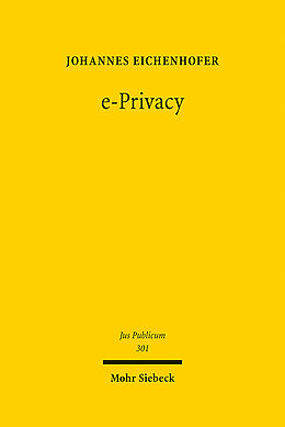 Fester Einband e-Privacy von Johannes Eichenhofer