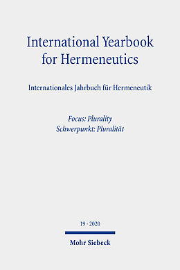 Couverture cartonnée International Yearbook for Hermeneutics/Internationales Jahrbuch für Hermeneutik de 