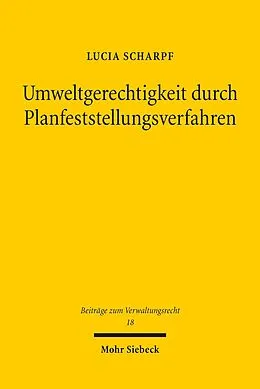 E-Book (pdf) Umweltgerechtigkeit durch Planfeststellungsverfahren von Lucia Scharpf