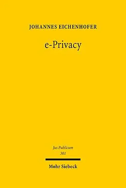 E-Book (pdf) e-Privacy von Johannes Eichenhofer