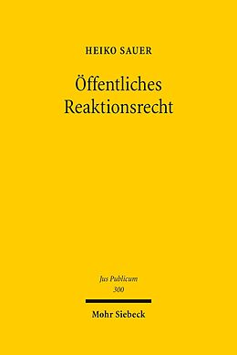E-Book (pdf) Öffentliches Reaktionsrecht von Heiko Sauer