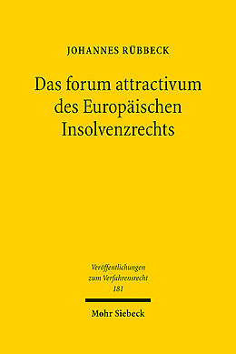 Leinen-Einband Das forum attractivum des Europäischen Insolvenzrechts von Johannes Rübbeck