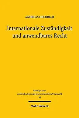 E-Book (pdf) Internationale Zuständigkeit und anwendbares Recht von Andreas Heldrich