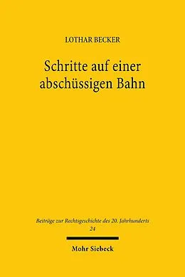 E-Book (pdf) Schritte auf einer abschüssigen Bahn von Lothar Becker