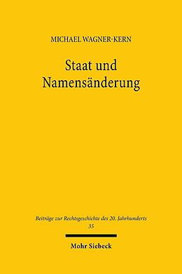 E-Book (pdf) Staat und Namensänderung von Michael Wagner-Kern
