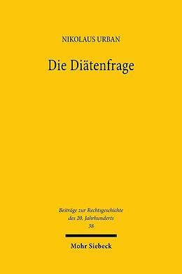 E-Book (pdf) Die Diätenfrage von Nikolaus Urban