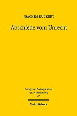 E-Book (pdf) Abschiede vom Unrecht von Joachim Rückert