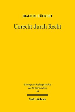 E-Book (pdf) Unrecht durch Recht von Joachim Rückert