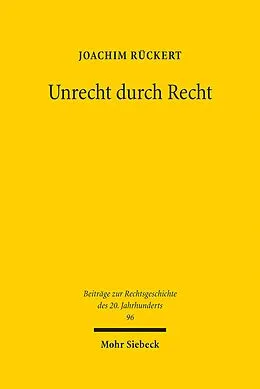 E-Book (pdf) Unrecht durch Recht von Joachim Rückert