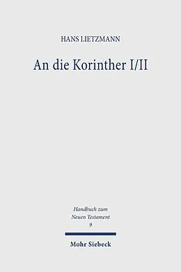 E-Book (pdf) An die Korinther I/II von Hans Lietzmann