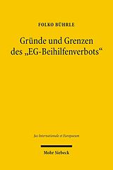 E-Book (pdf) Gründe und Grenzen des 'EG-Beihilfenverbots' von Folko Bührle
