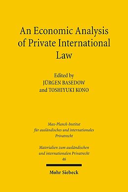 E-Book (pdf) An Economic Analysis of Private International Law von 