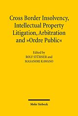 eBook (pdf) Cross-Border Insolvency, Intellectual Property Litigation, Arbitration and Ordre Public de 