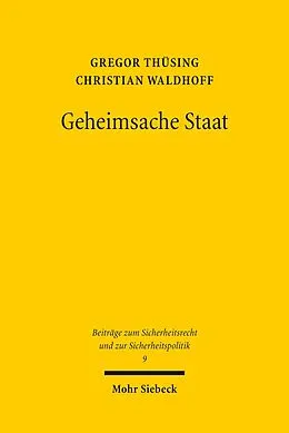E-Book (pdf) Geheimsache Staat von Gregor Thüsing, Christian Waldhoff