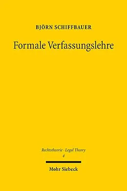 E-Book (pdf) Formale Verfassungslehre von Björn Schiffbauer