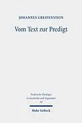 E-Book (pdf) Vom Text zur Predigt von Johannes Greifenstein