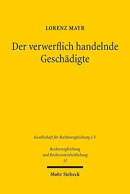 E-Book (pdf) Der verwerflich handelnde Geschädigte von Lorenz Mayr